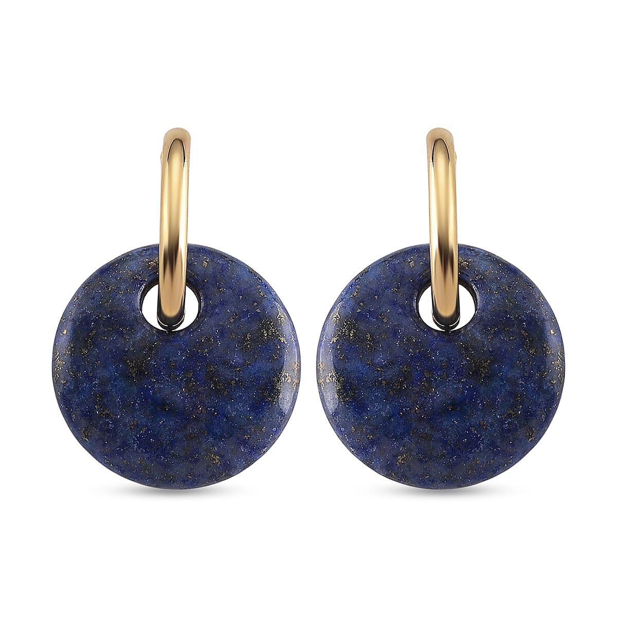 Lapis Lazuli 50.00 ctw Earrings in Goldtone