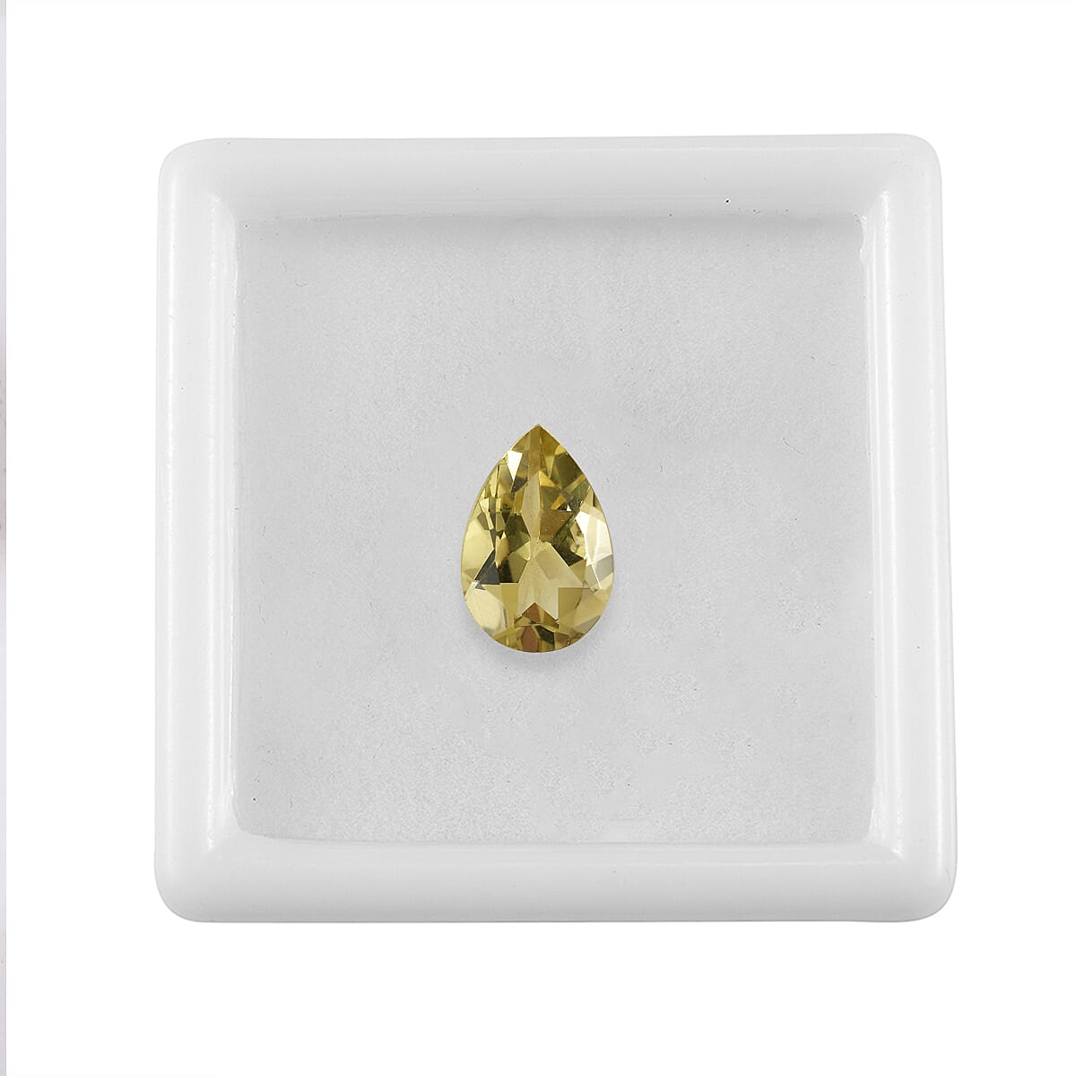 Green Gold Quartz (Pear 12x8 mm) 2.50 ctw