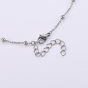 Beaded Chain Necklace (20-22 Inches) in Stainless Steel 