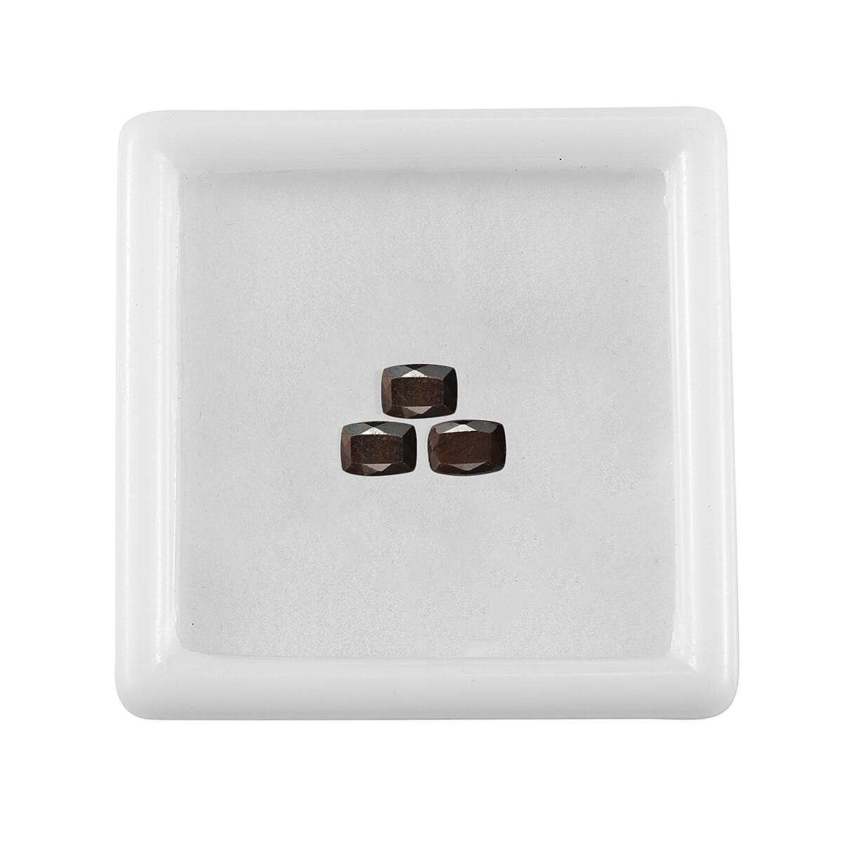 Chocolate Sapphire Set of 3 (Cush 7x5 mm) 3.01 ctw image number 2