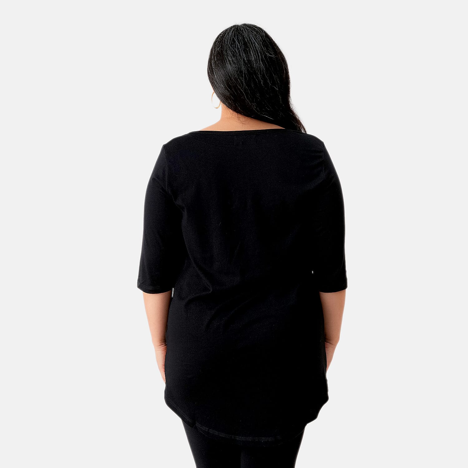 La Marey Set of 2 Elbow Sleeve High- Low Tunic -Gardening and Plant - One Size Missy