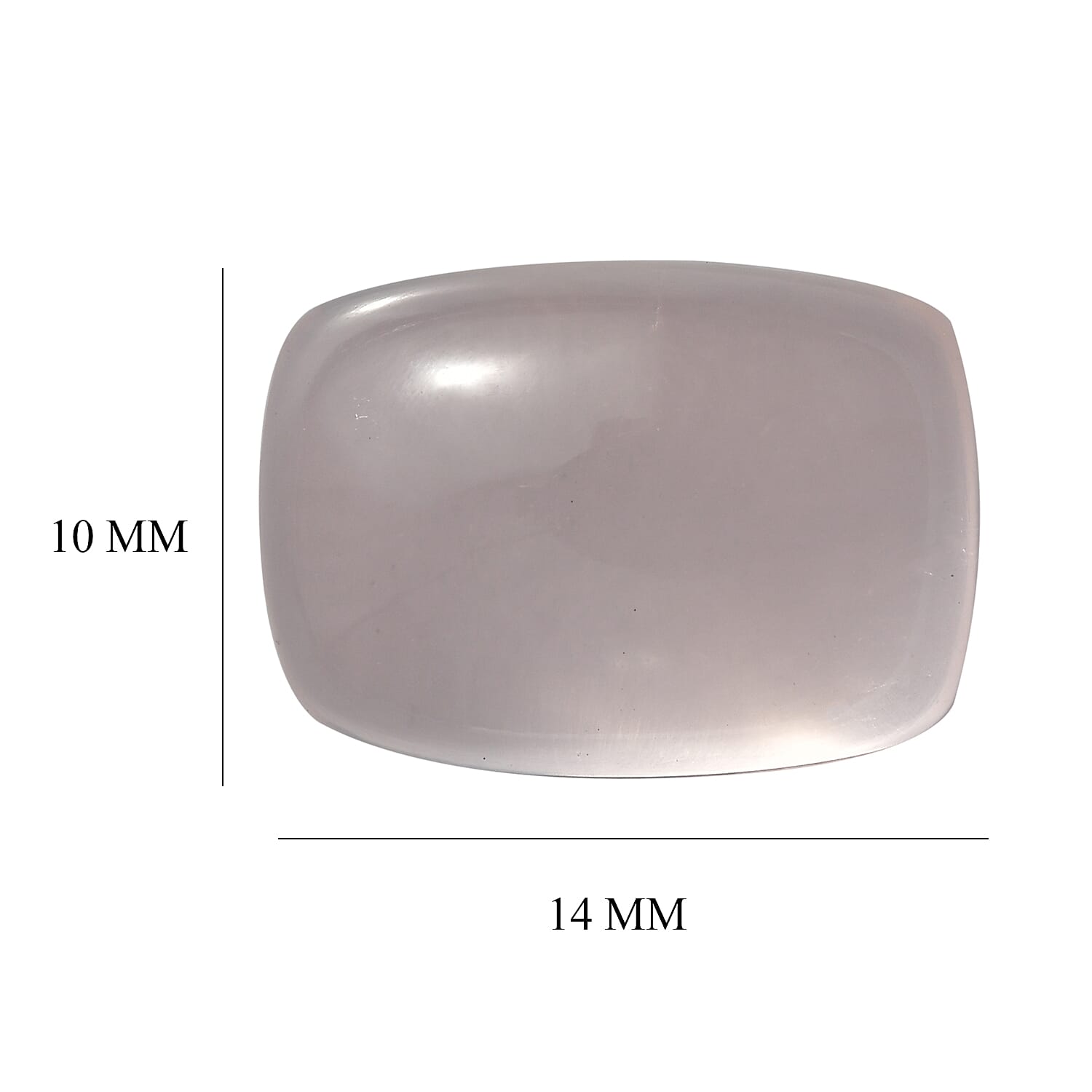 Rose Quartz (Cush 14x10 mm) 6.15 ctw