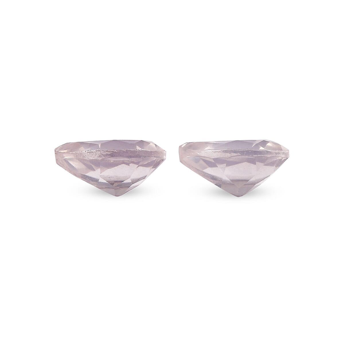 Rose Quartz Set of 2 (Pear 9x7 mm) 2.89 ctw