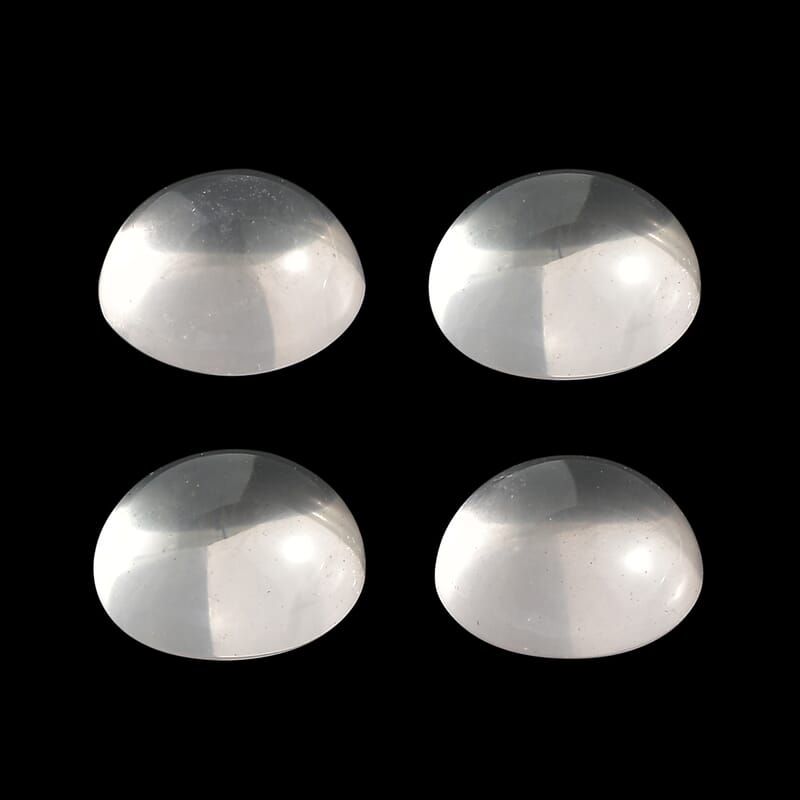 Rose Quartz Set of 4 (Rnd 7 mm) 5.08 ctw
