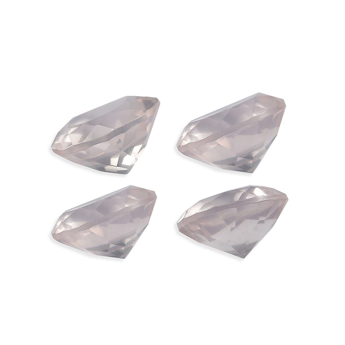 Rose Quartz Set of 4 (Rnd 7 mm) 4.69 ctw image number 1