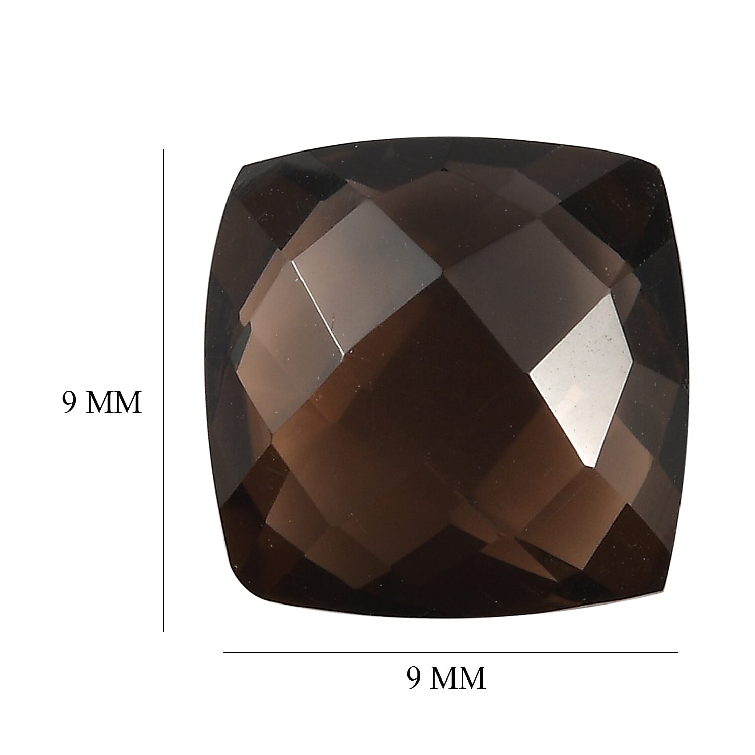 Premium Smoky Quartz (Cush 9x9 mm) 2.80 ctw