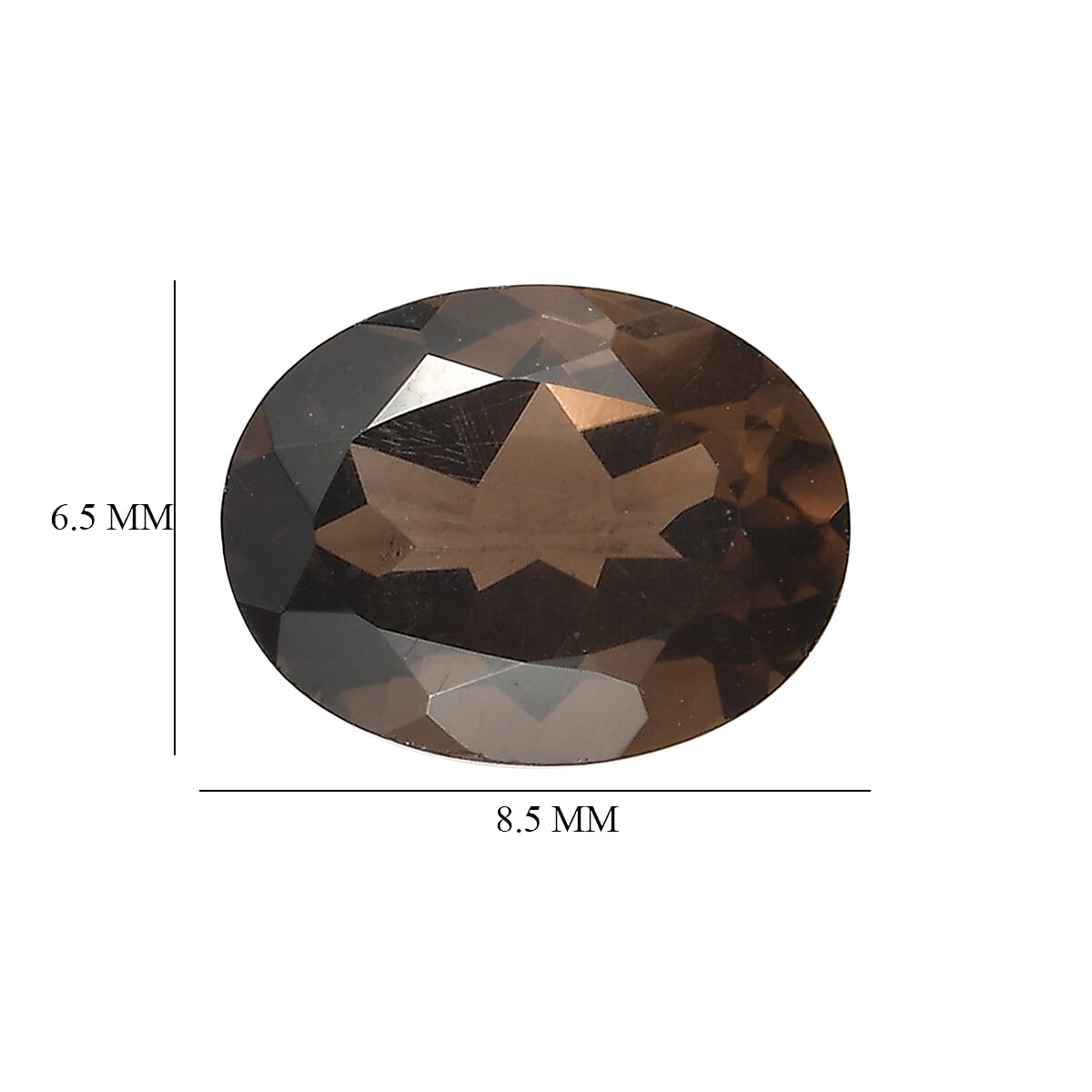 Premium Smoky Quartz Set of 3 (Ovl 8.5x6.5 mm) 4.03 ctw