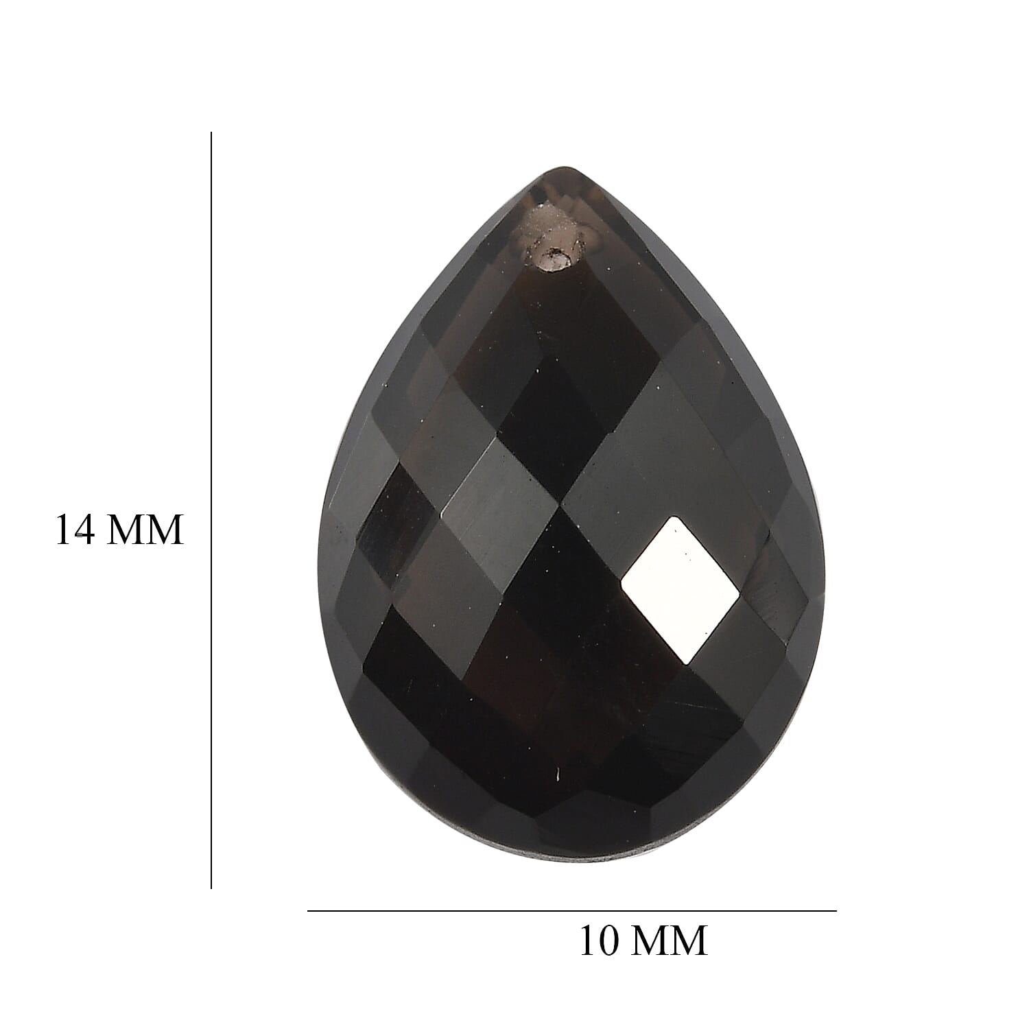 Smoky Quartz (Pear 14x10 mm) 5.10 ctw