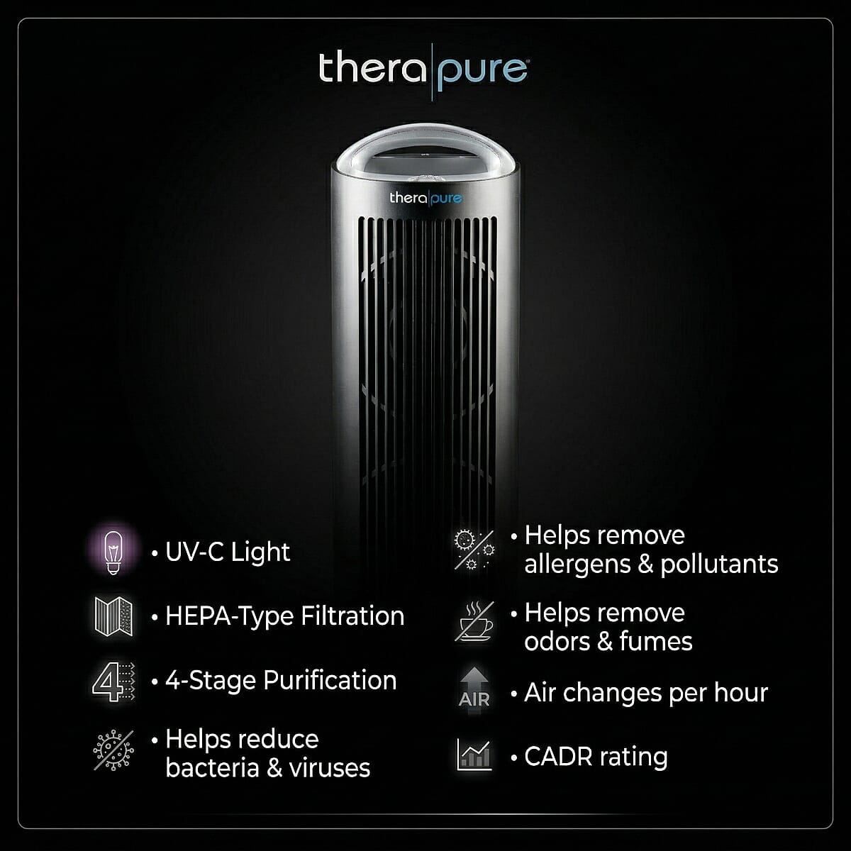 Thera Pure by Envion HEPA Air Purifier with UV Light Technology (Ships in 8-10 Business Days) image number 3
