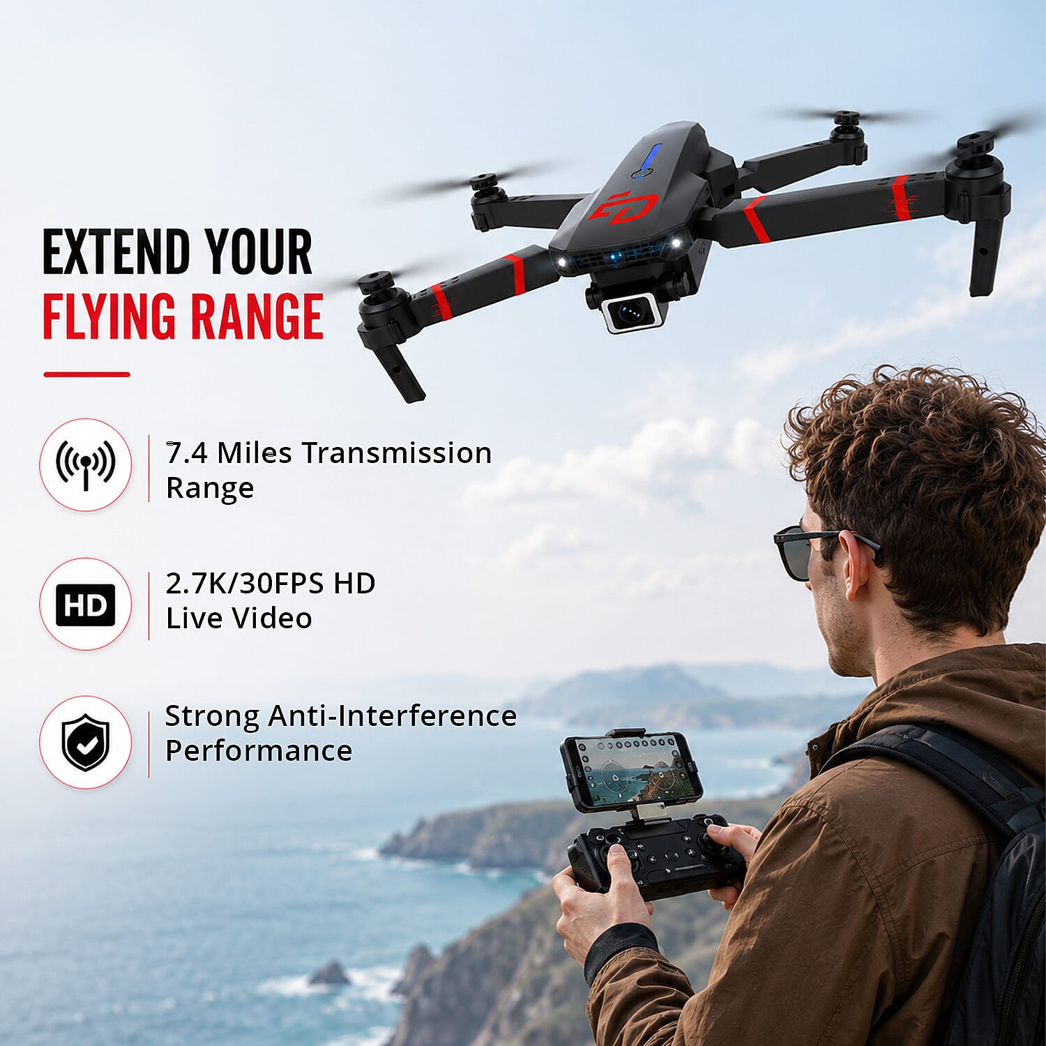 Turbo Challenge Elite Drone - Black