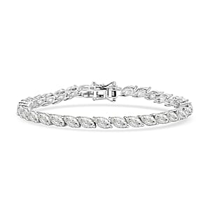 EverTrue White Topaz Bracelet in Platinum Bond (6.50 In) 17.75 ctw