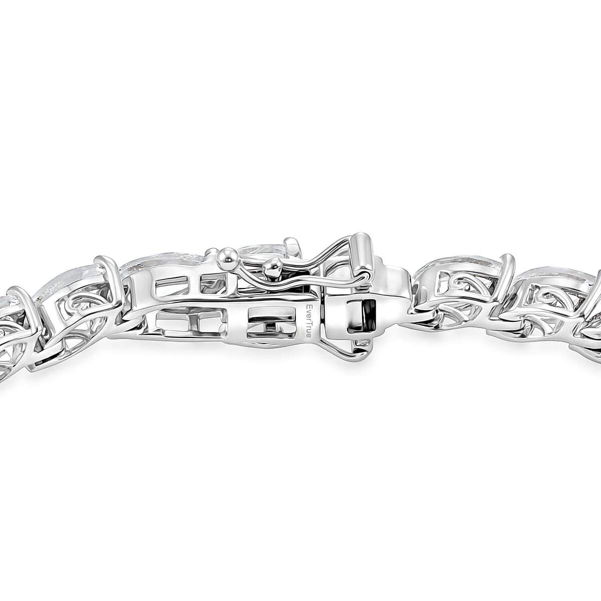 EverTrue White Topaz Bracelet in Platinum Bond (6.50 In) 17.75 ctw image number 3