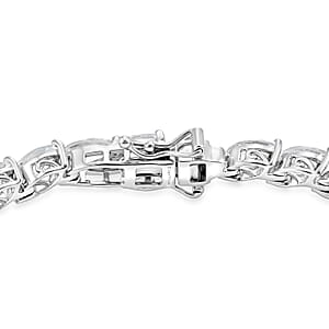 EverTrue White Topaz Bracelet in Platinum Bond (6.50 In) 17.75 ctw