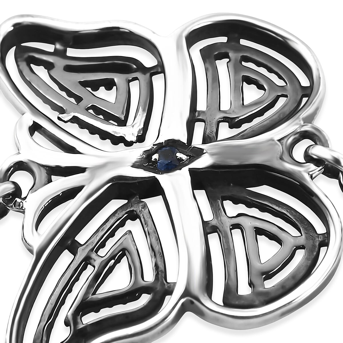 D'Joy Artisan Crafted Kanchanaburi Blue Sapphire  Station Bracelet (Size - 7.25) Sterling Silver ,  Silver Wt. 11.26 g (7.25 In) image number 5