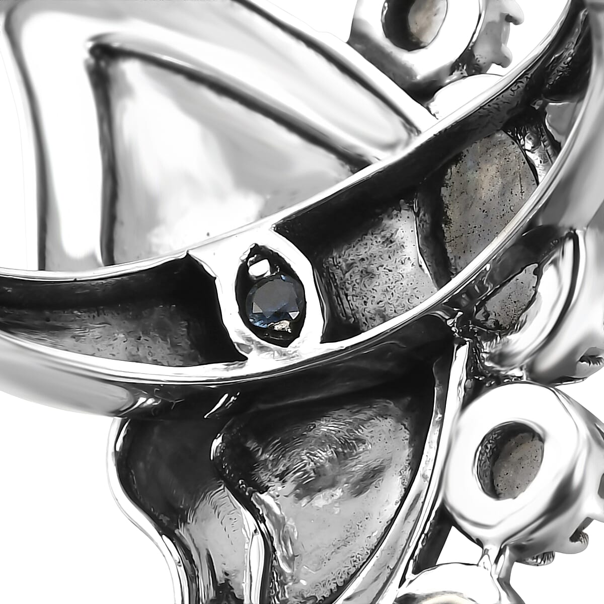 D'Joy Artisan Crafted Premium Rainbow Moonstone 1.50 ctw Ring Sterling Silver (Size 7.0) image number 6