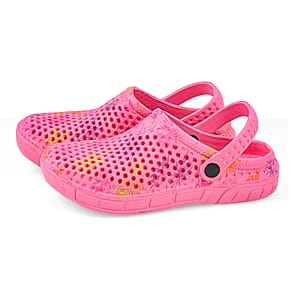 Royal Deluxe Fuchsia Pattern Strap Clogs-6