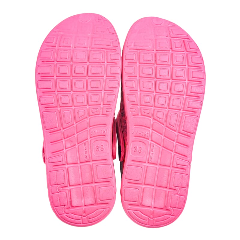 Royal Deluxe Fuchsia Pattern Strap Clogs-6