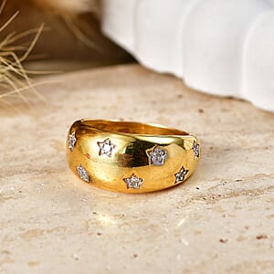 EverTrue Lab Grown Diamond G-H SI 0.20 ctw Ring in 18K YG Plated (Size 10.0)
