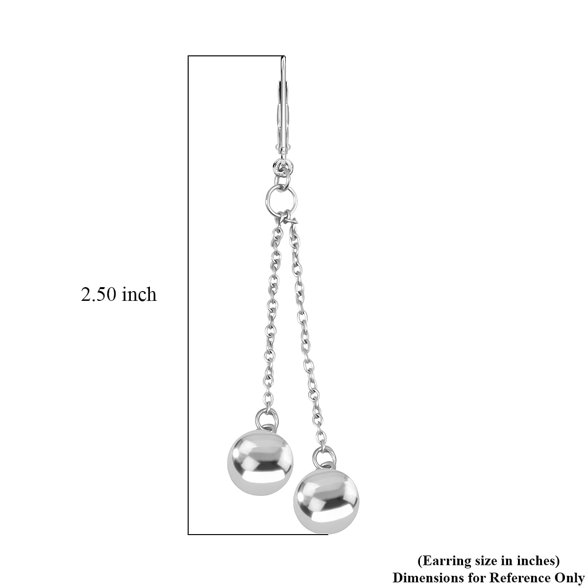 Hoop Earrings in Rhodium Over Sterling Silver 4.35 Grams image number 4