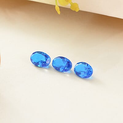 Caribbean Quartz Set of 3 (Ovl 7x5 mm) 2.33 ctw