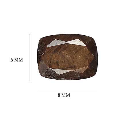 Chocolate Sapphire Set of 4 (Cush 8x6 mm) 7.30 ctw
