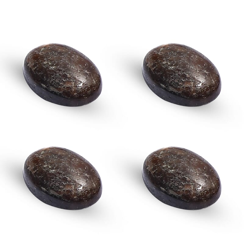 Chocolate Sapphire Set of 4 (Ovl 6x4 mm) 2.31 ctw