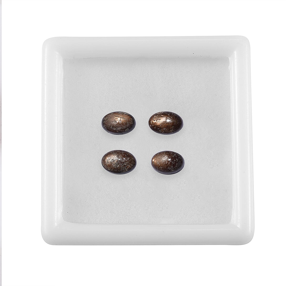 Chocolate Sapphire Set of 4 (Ovl 6x4 mm) 2.31 ctw