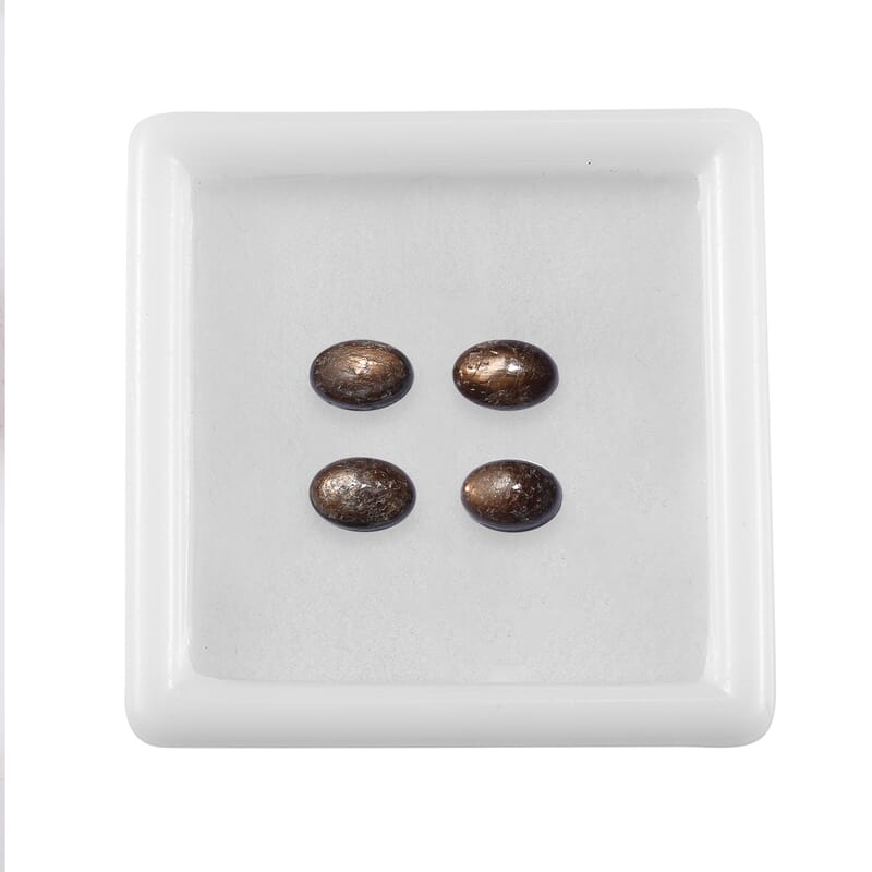 Chocolate Sapphire Set of 4 (Ovl 6x4 mm) 2.31 ctw