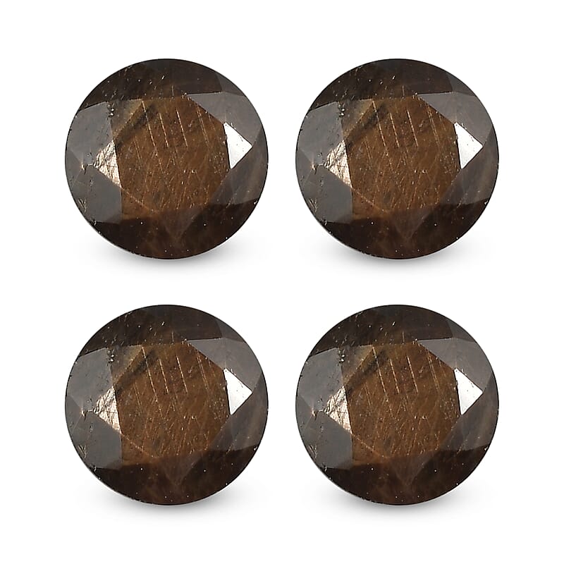 Chocolate Sapphire Set of 4 (Rnd 5 mm) 2.41 ctw