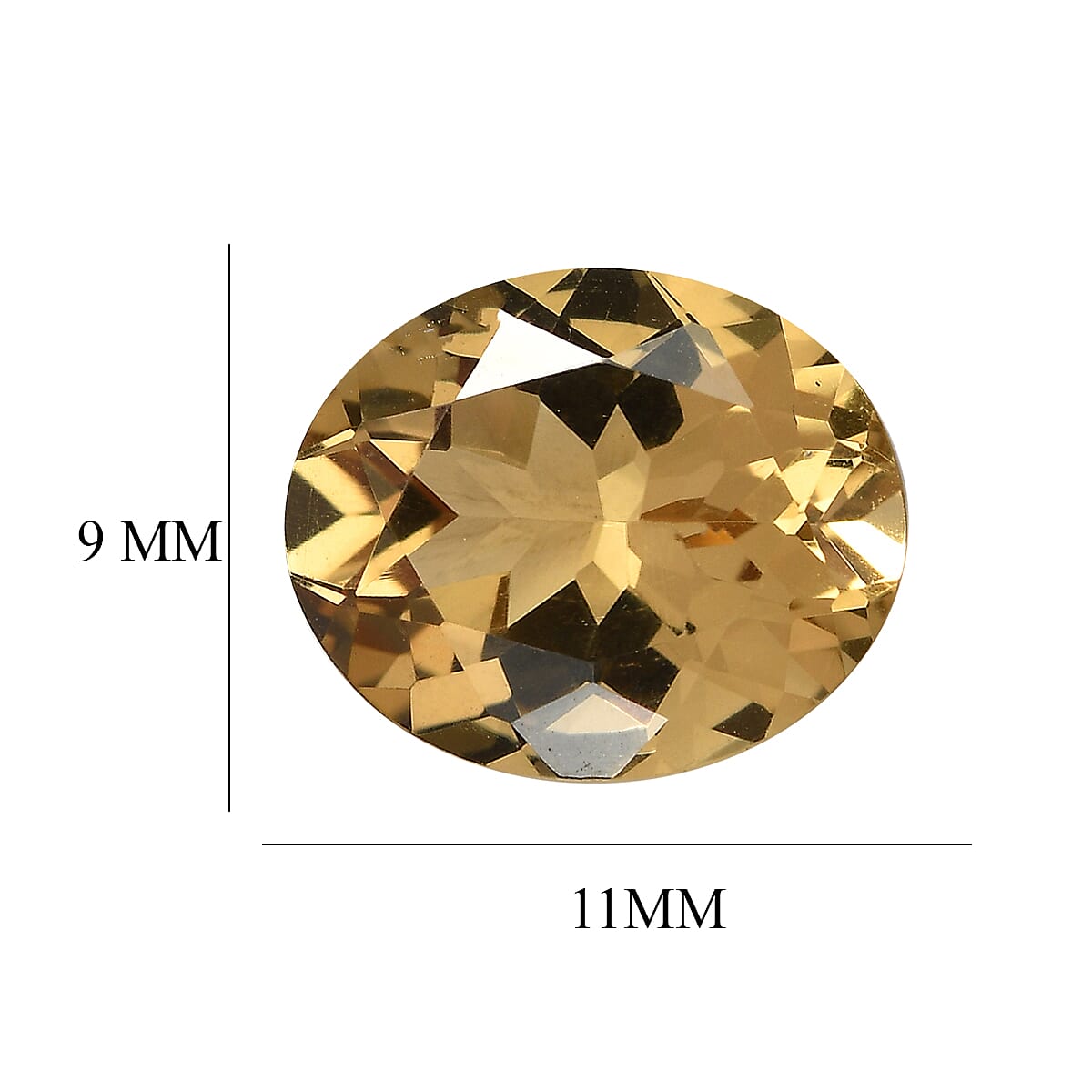 Brazilian Citrine (Ovl 11x9 mm) 3.29 ctw