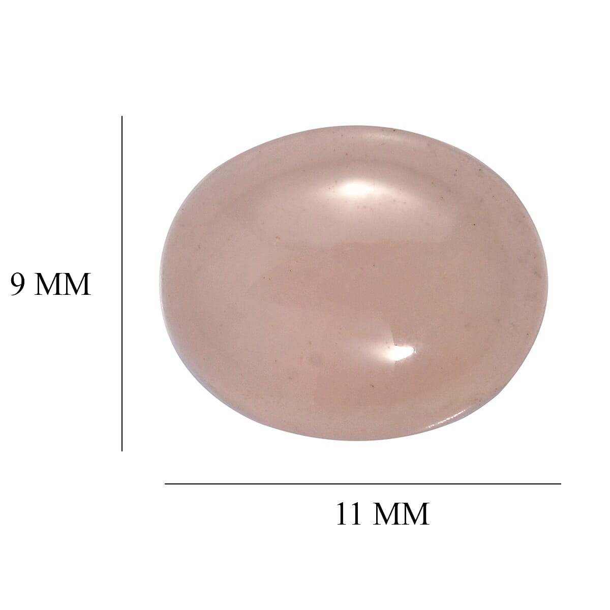 Rose Quartz (Ovl 11x9 mm) 3.35 ctw