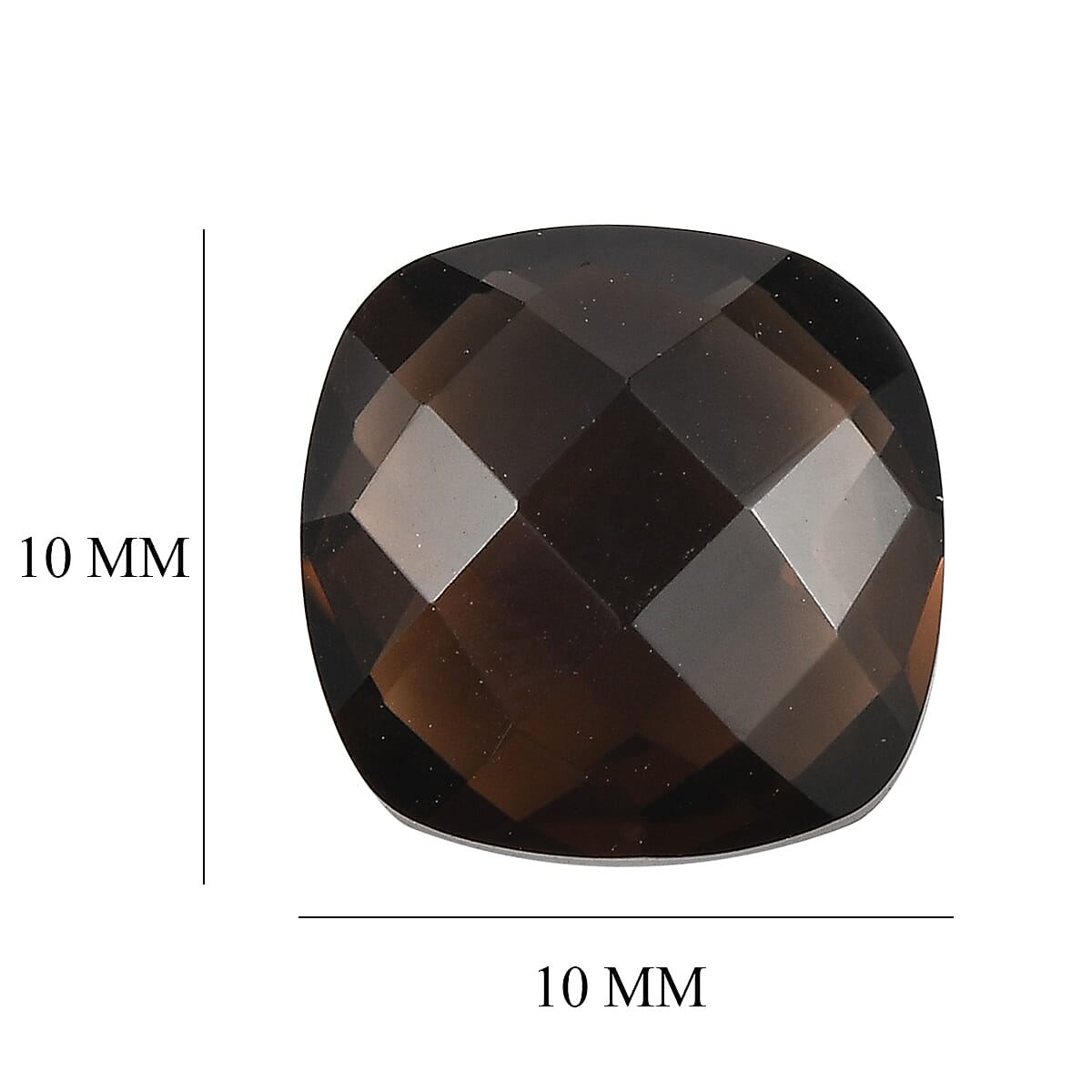 Smoky Quartz (Cush 10x10 mm) 3.53 ctw