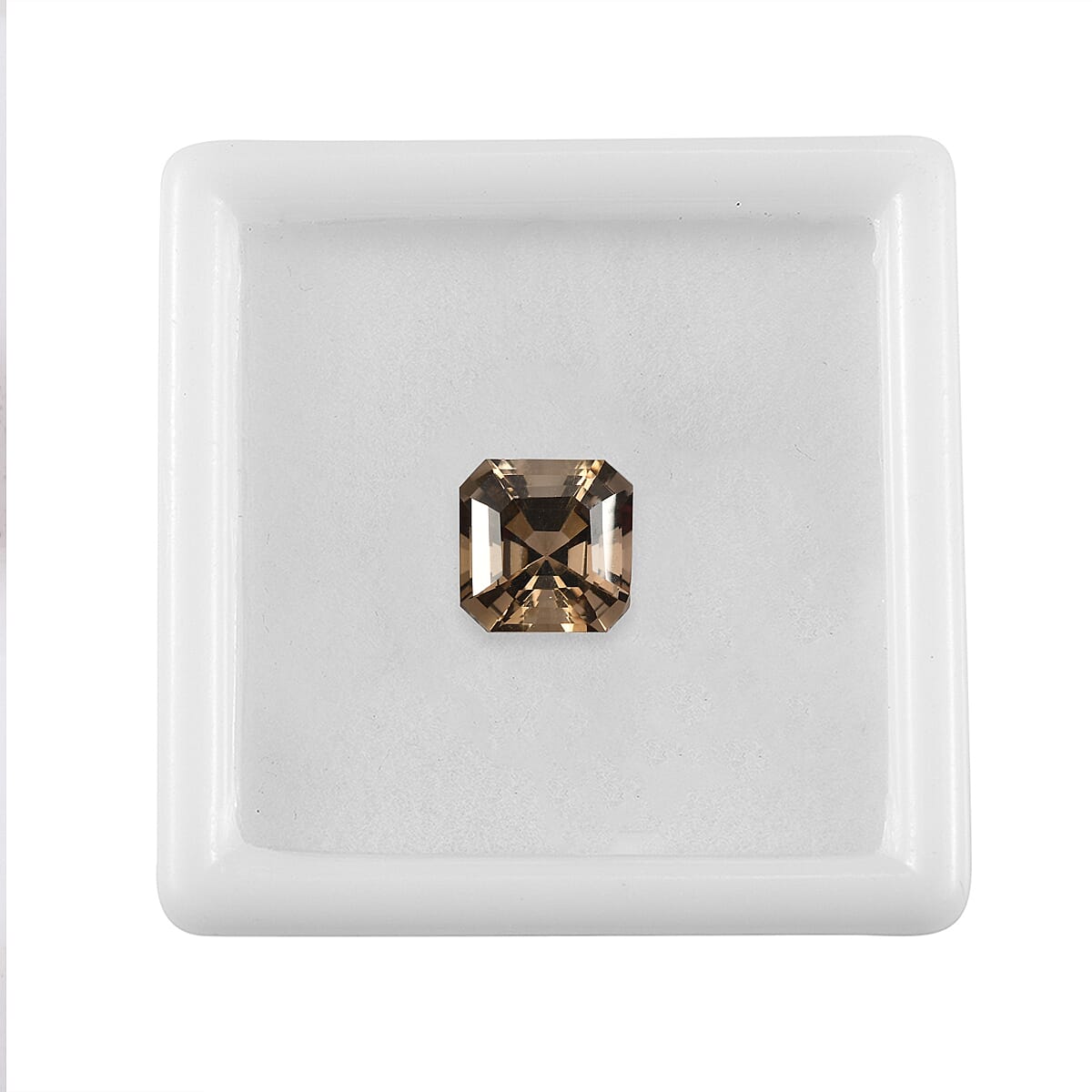 Asscher Cut Smoky Quartz (Oct 9x9 mm) 3.12 ctw