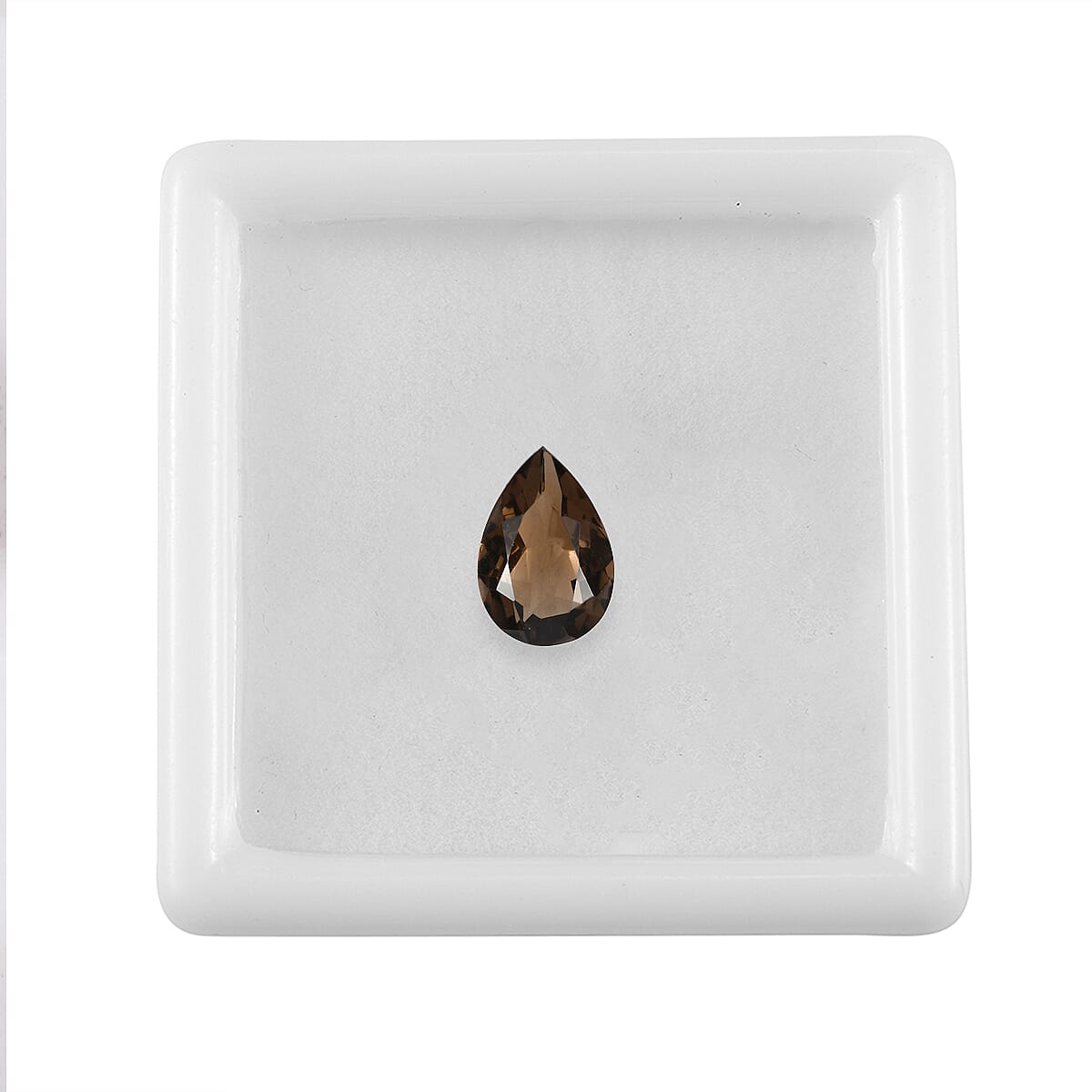Smoky Quartz (Pear 10x7 mm) 1.46 ctw image number 3