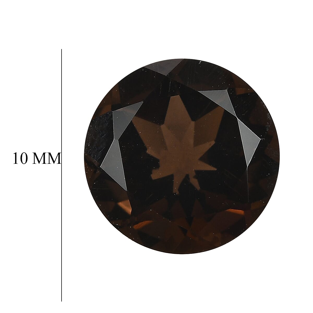 Smoky Quartz (Rnd 10 mm) 3.29 ctw
