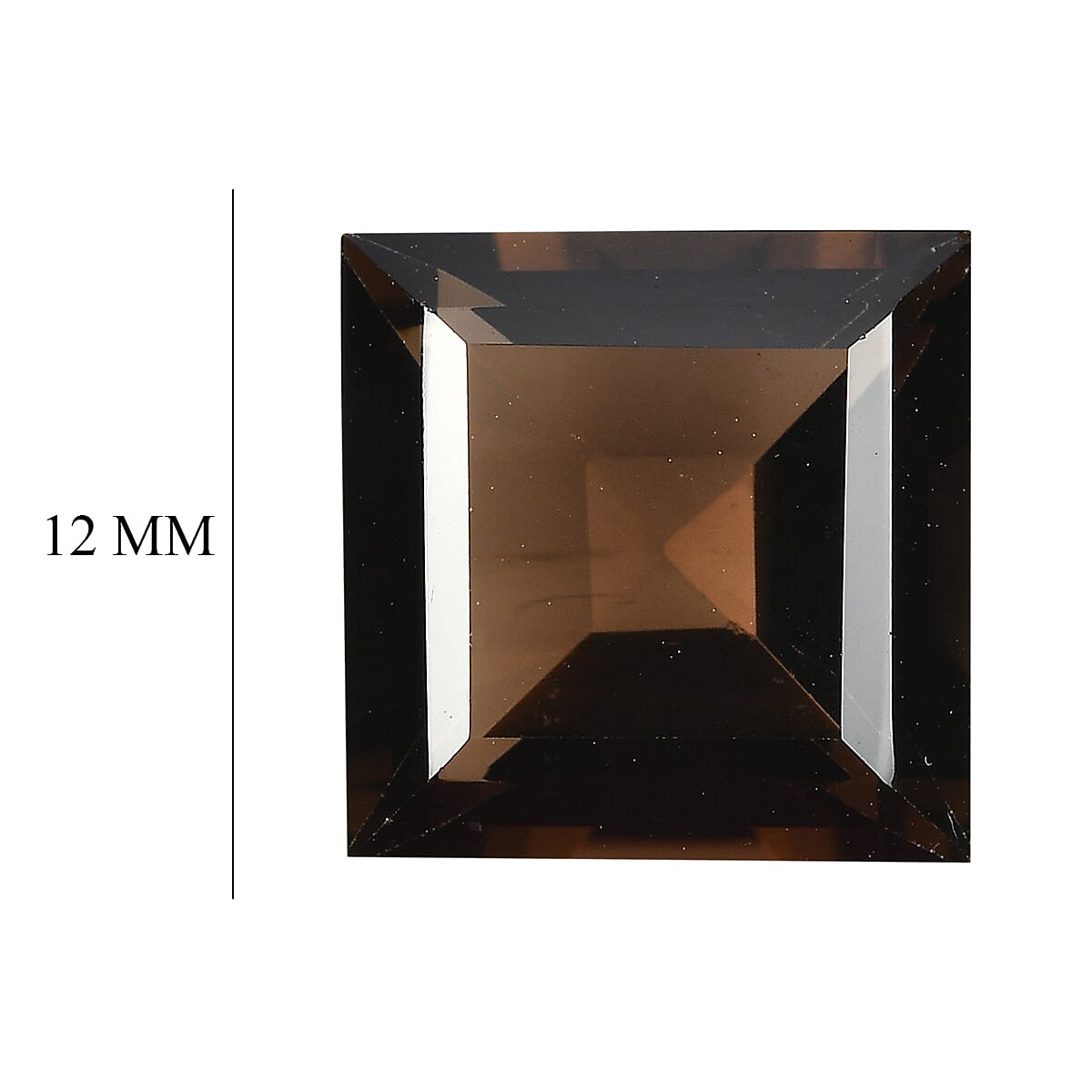 Smoky Quartz (Sqr 12 mm) 7.07 ctw