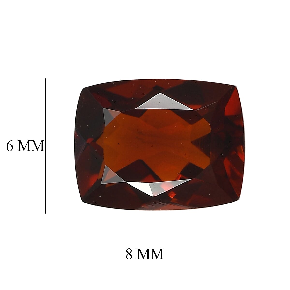 Premium Red Citrine (Cush 8x6 mm) 1.34 ctw