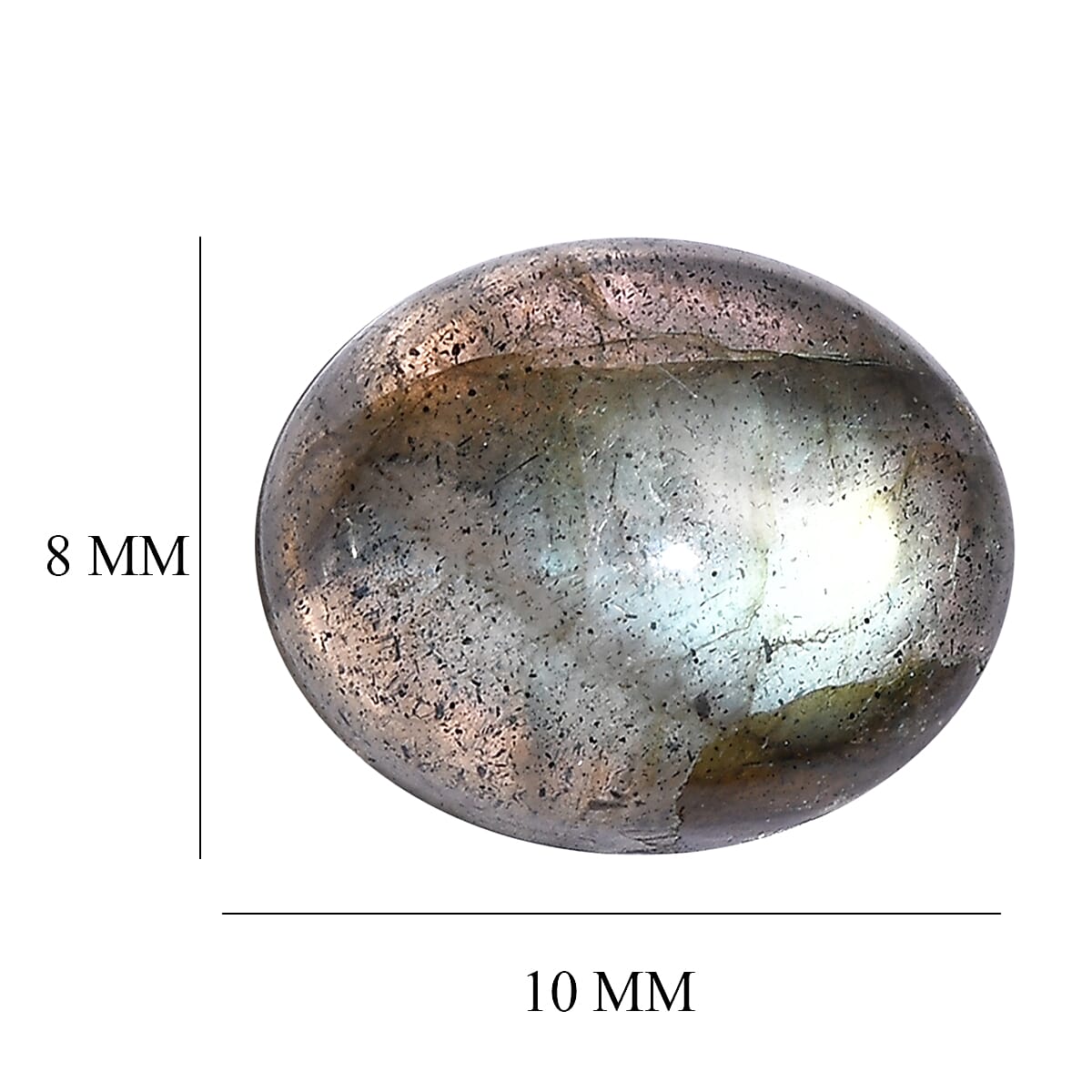 Malagasy Labradorite (Ovl 10x8 mm) 2.20 ctw