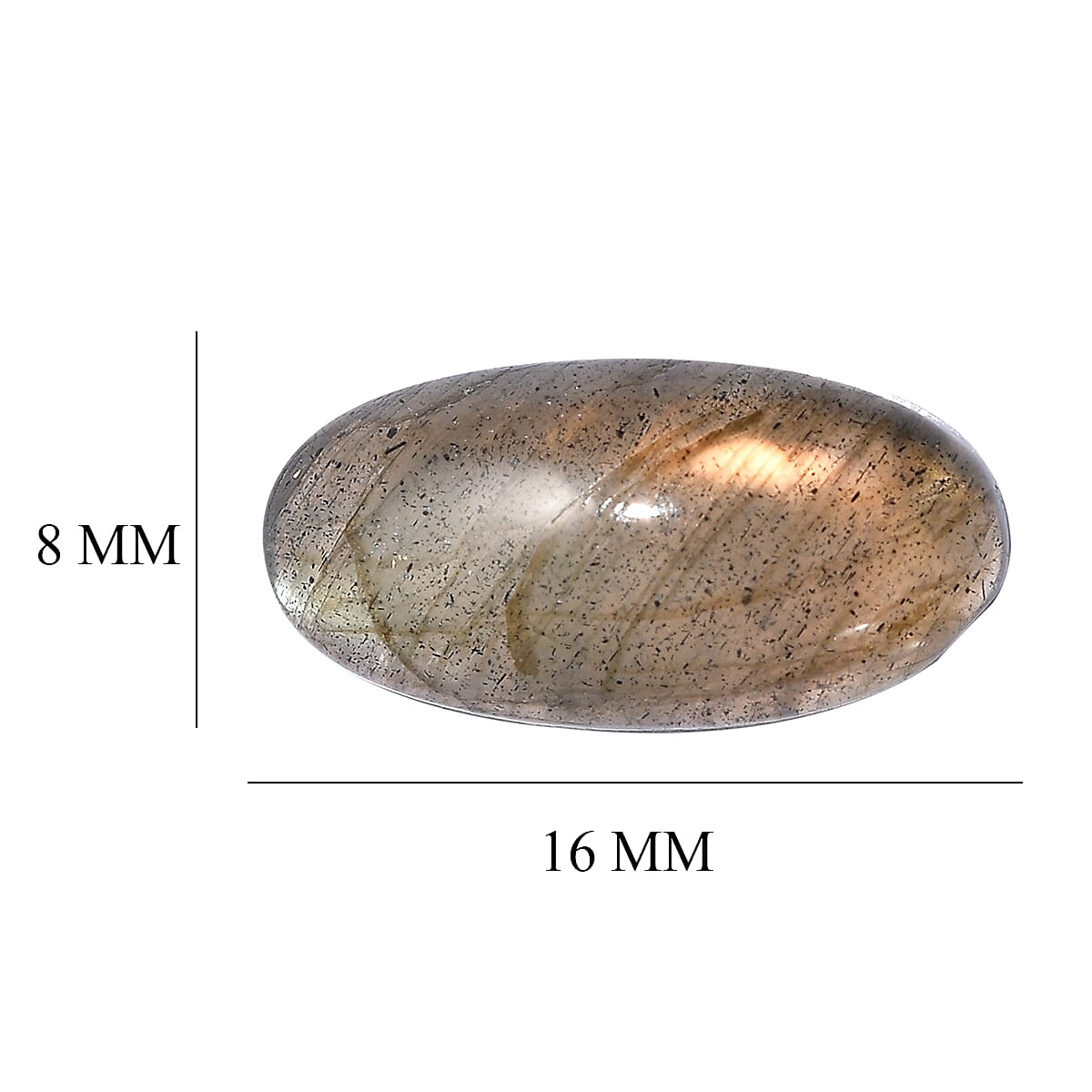 Malagasy Labradorite (Ovl 16x8 mm) 4.38 ctw