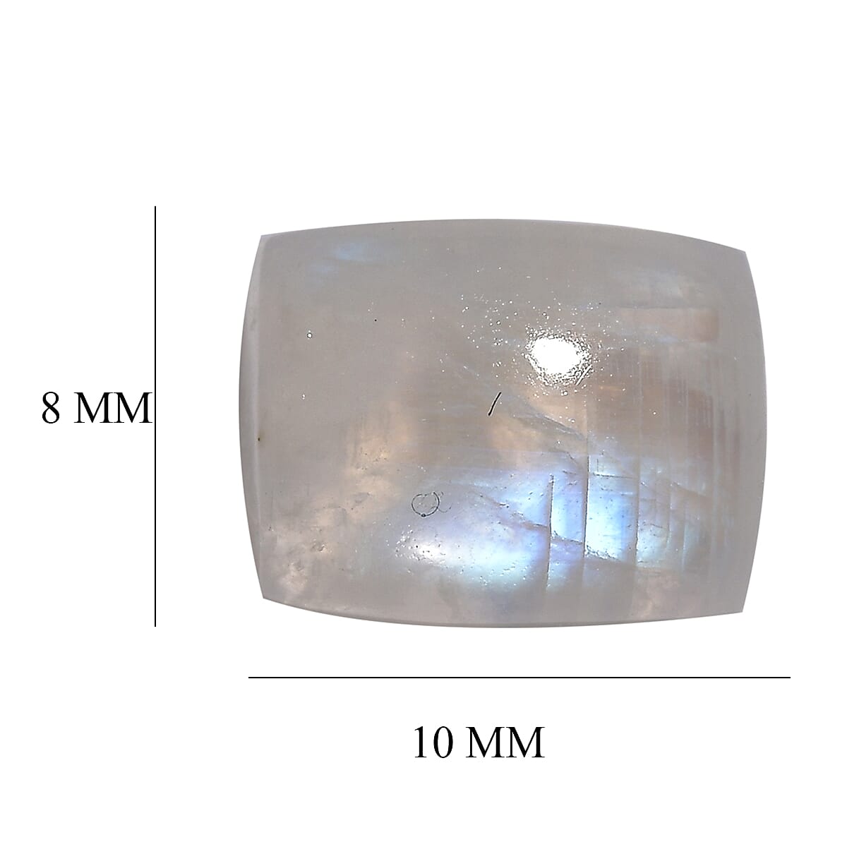 Rainbow Moonstone (Cush 10x8 mm) 2.98 ctw