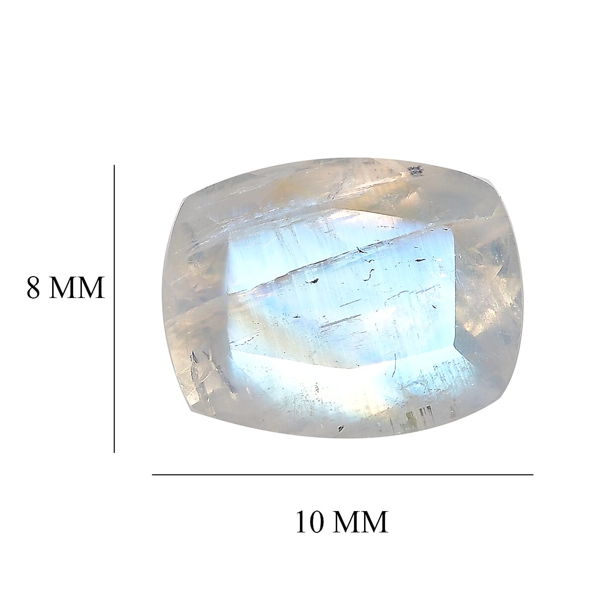 Premium Rainbow Moonstone (Cush 10x8 mm) 2.50 ctw