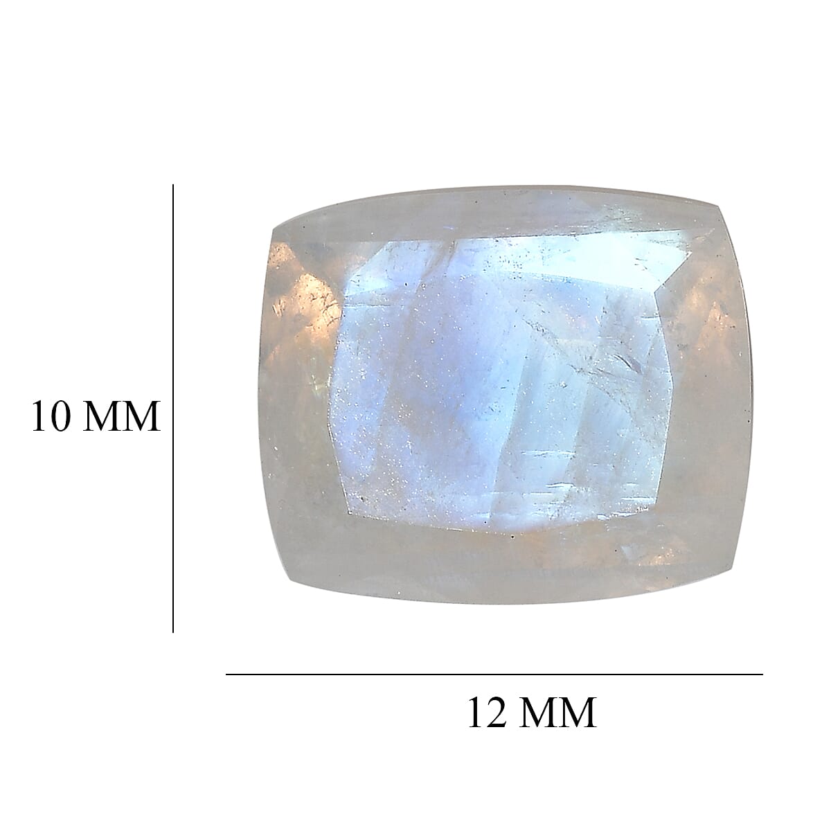 Rainbow Moonstone (Cush 12x10 mm) 5.29 ctw image number 4