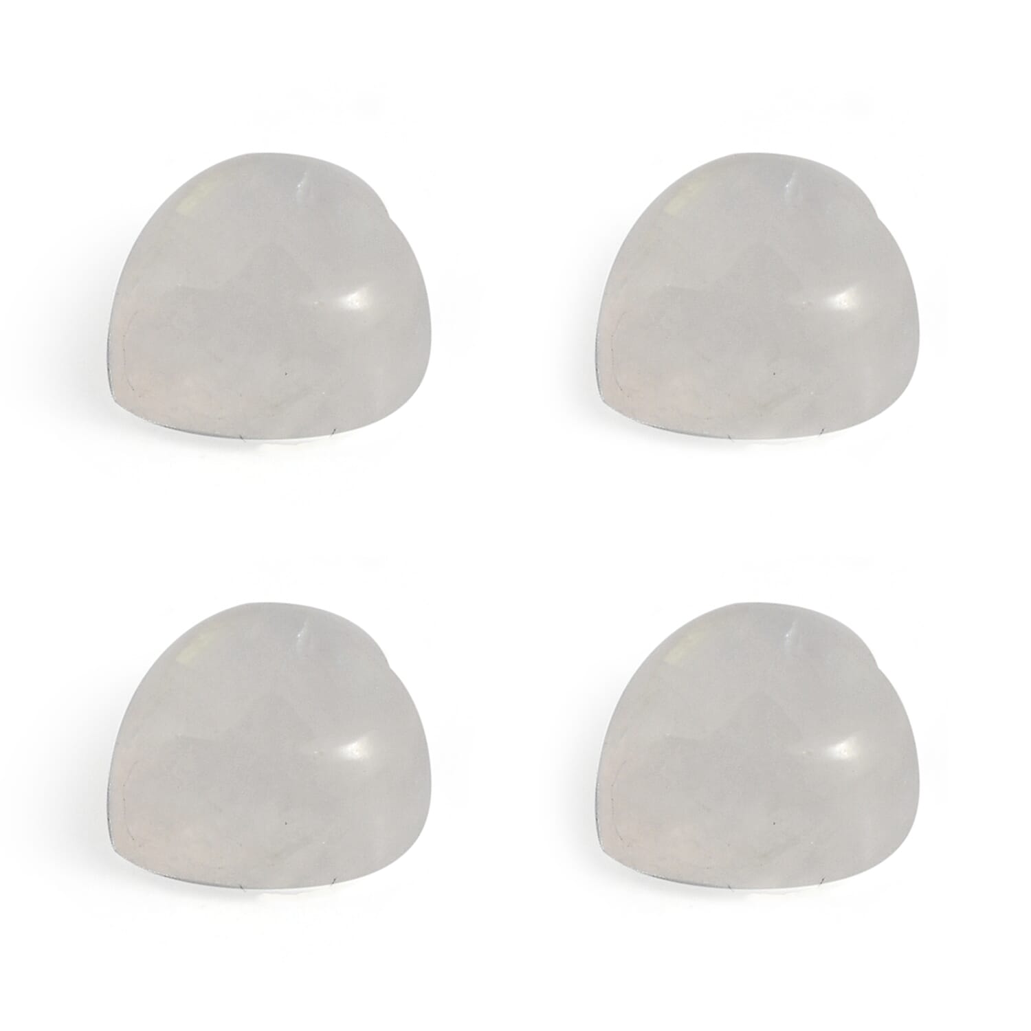 Rainbow Moonstone Set of 4 (Hrt 5 mm) 2.15 ctw