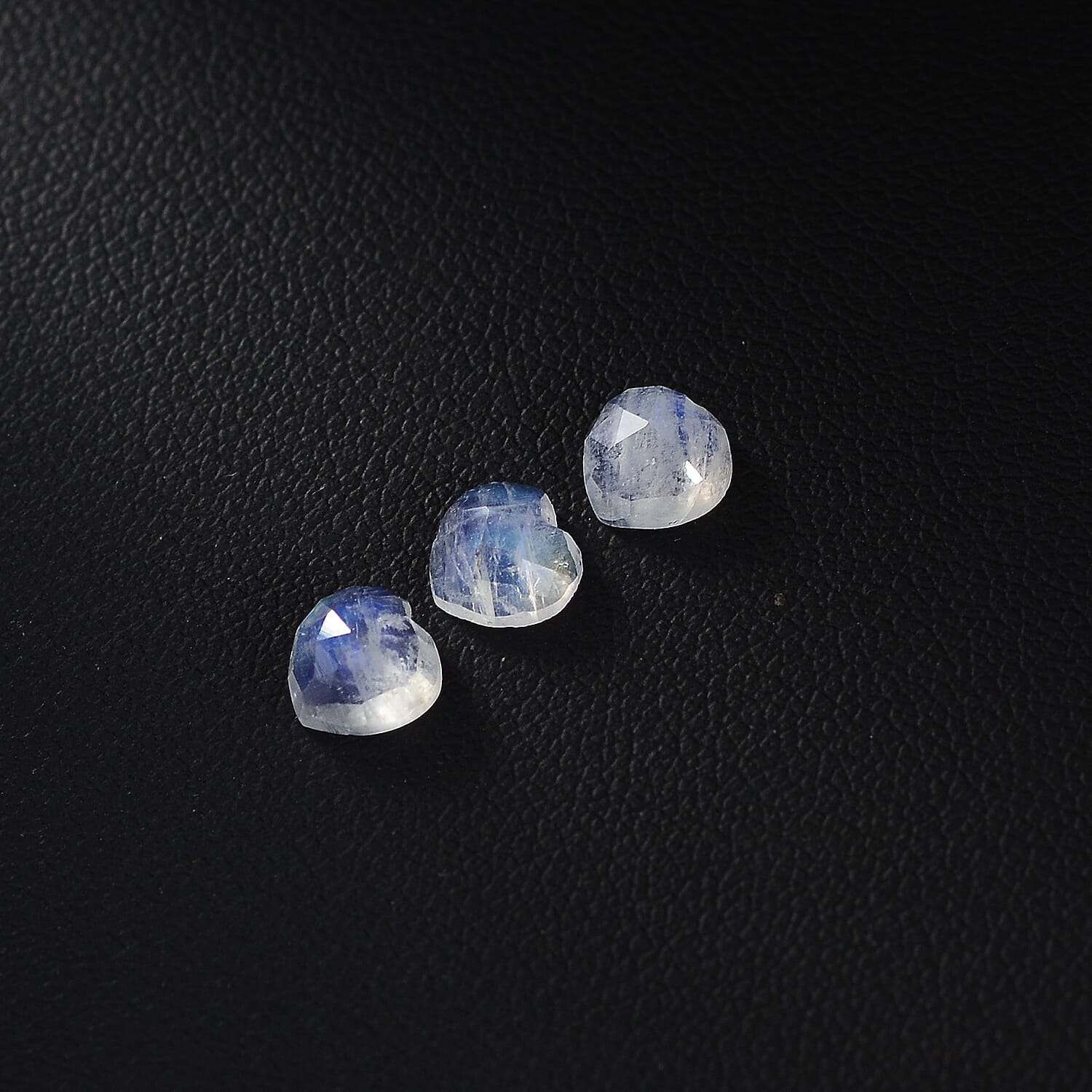 Rainbow Moonstone Set of 3 (Hrt 6 mm) 2.39 ctw
