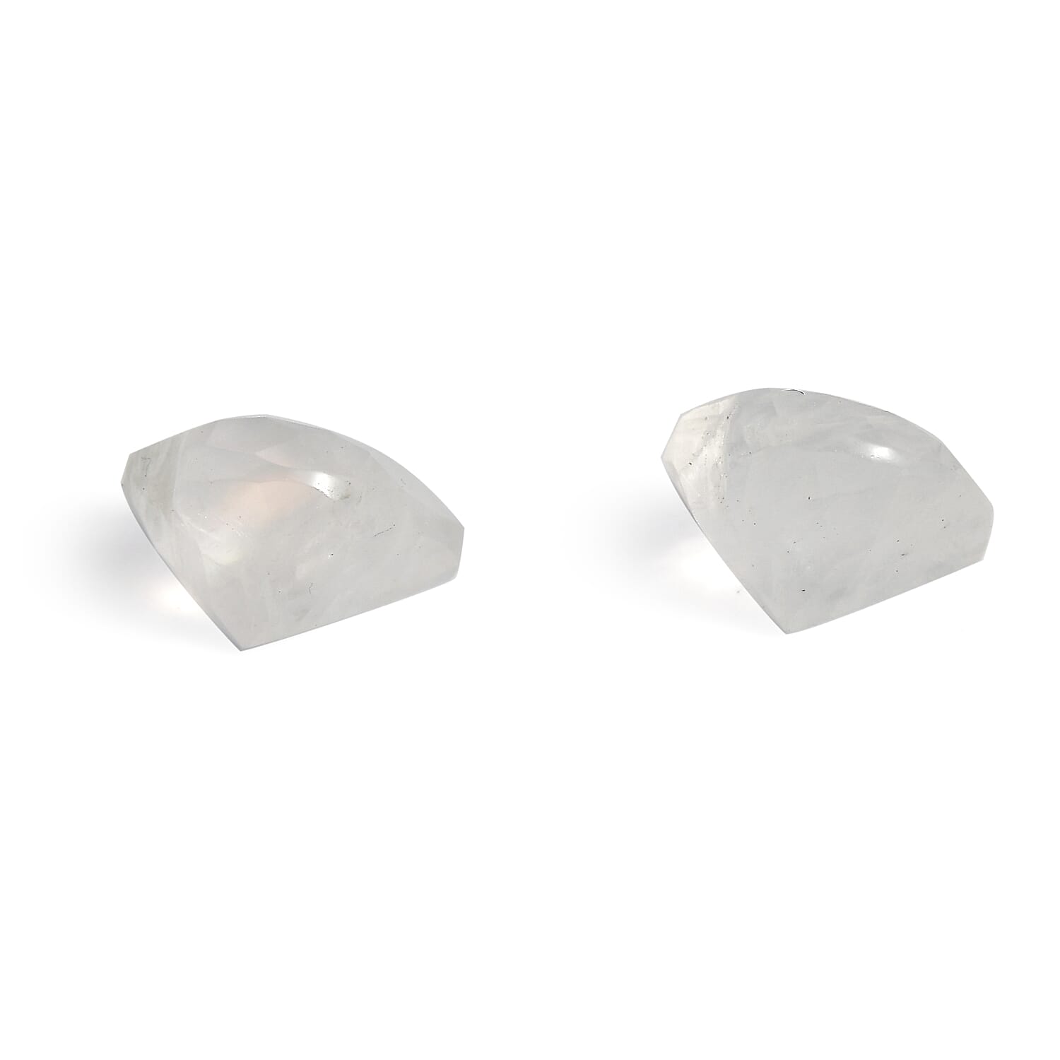 Rainbow Moonstone Set of 2 (Hrt 7 mm) 2.36 ctw