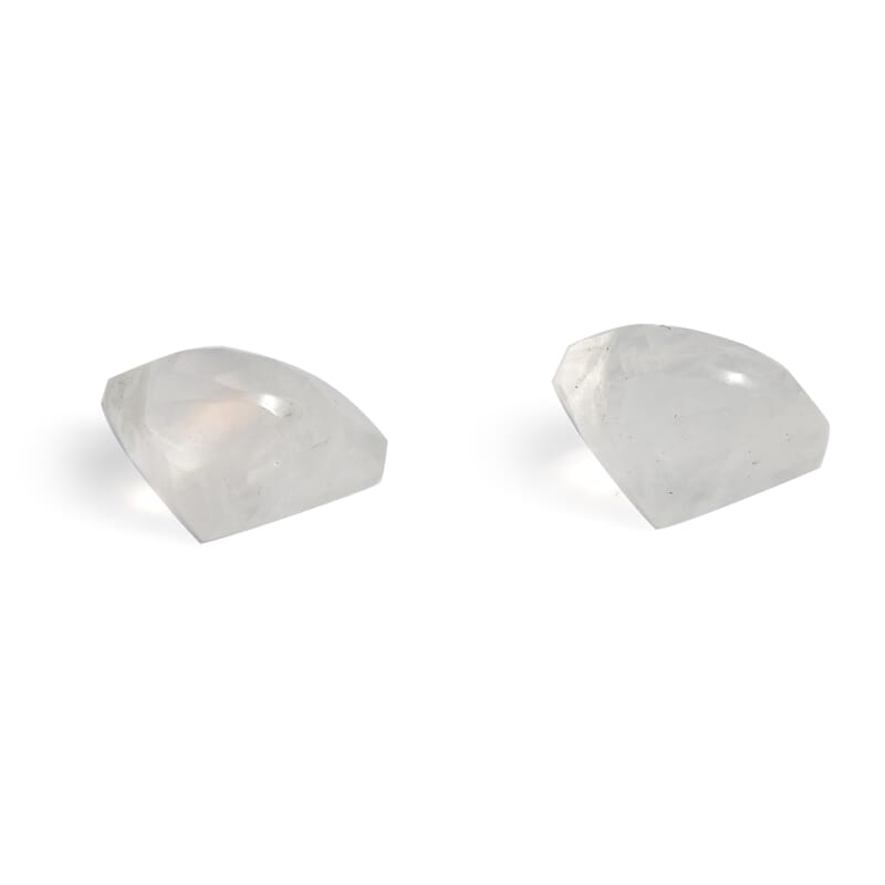 Rainbow Moonstone Set of 2 (Hrt 7 mm) 2.36 ctw