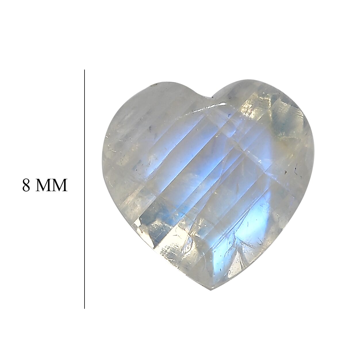 Rainbow Moonstone (Hrt 8 mm) 1.36 ctw