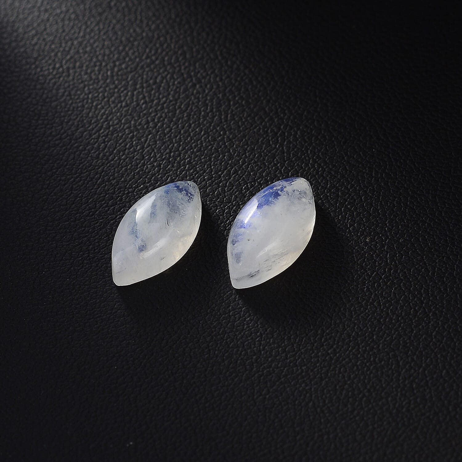 Rainbow Moonstone Set of 2 (Mrq 14x7 mm) 6.30 ctw
