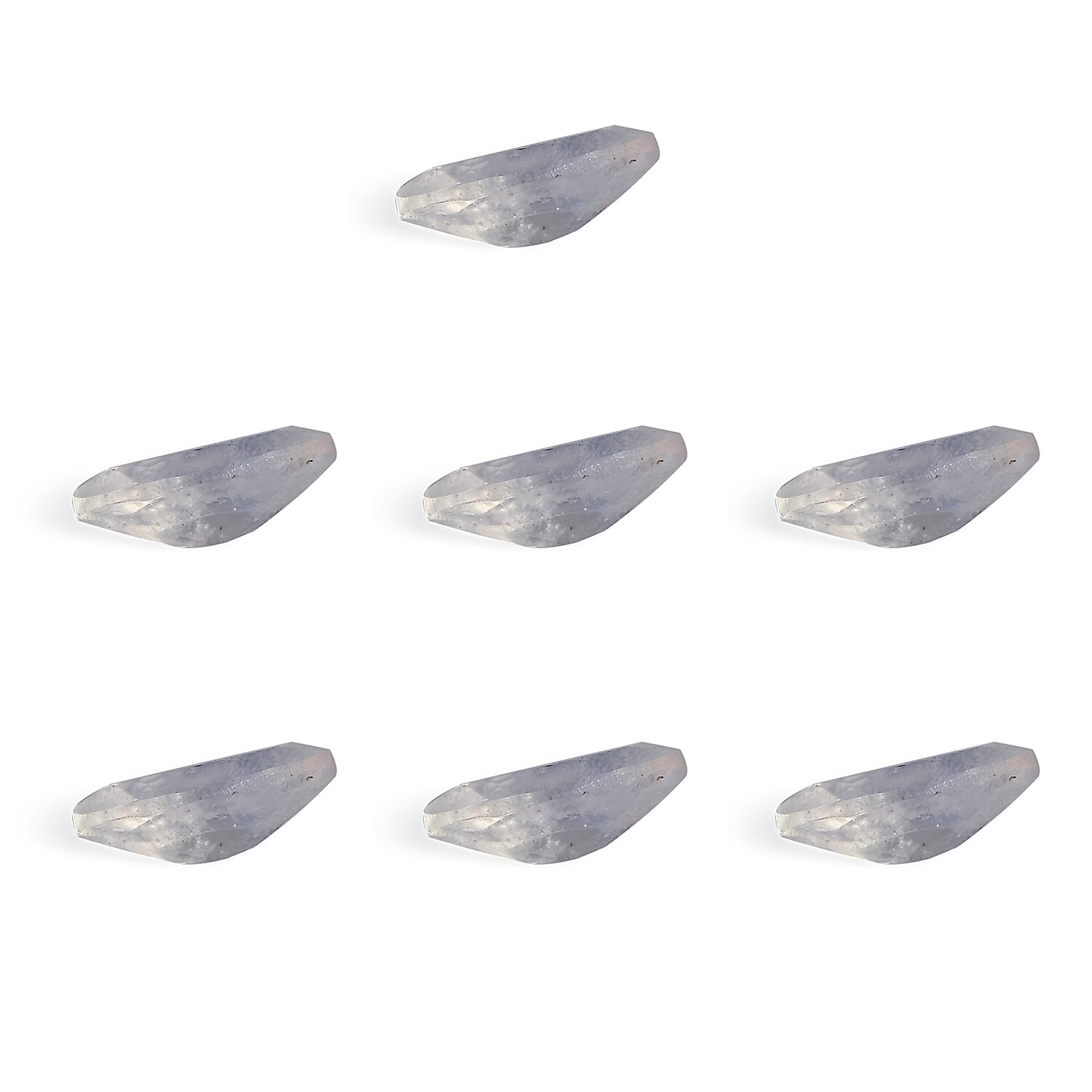 Premium Rainbow Moonstone Set of 7 (Mrq 6x3 mm) 1.55 ctw