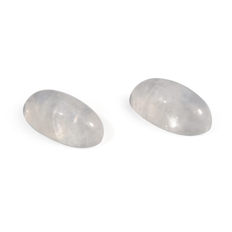 Rainbow Moonstone Set of 2 (Ovl 10x5 mm) 2.50 ctw